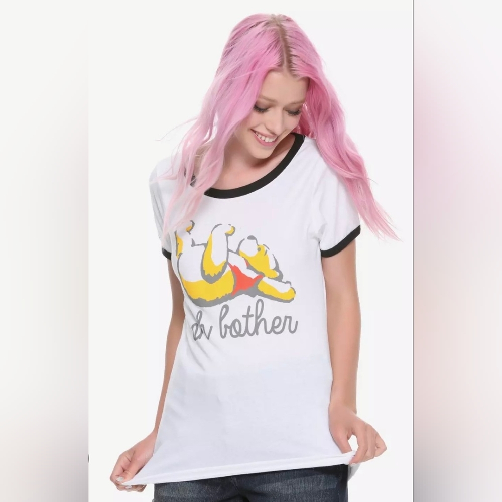 Disney Pooh Ringer Tee Shirt Hot Topic 2XL Girls Juniors NWT